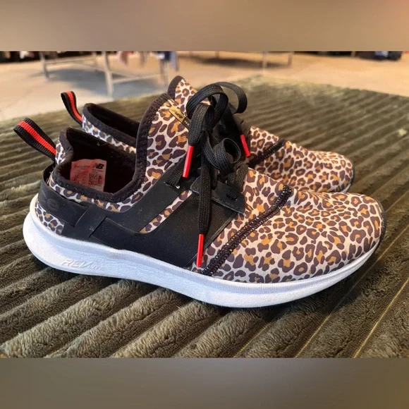 Leopard Print New Balance Sneakers - Picture 1 of 7